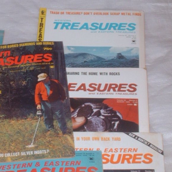 Lot of 8 vintage Western & Eastern Treasures magazines - metal detecting, etc. - Picture 4 of 9
